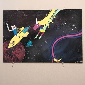 Adventure Time Galaxy painting